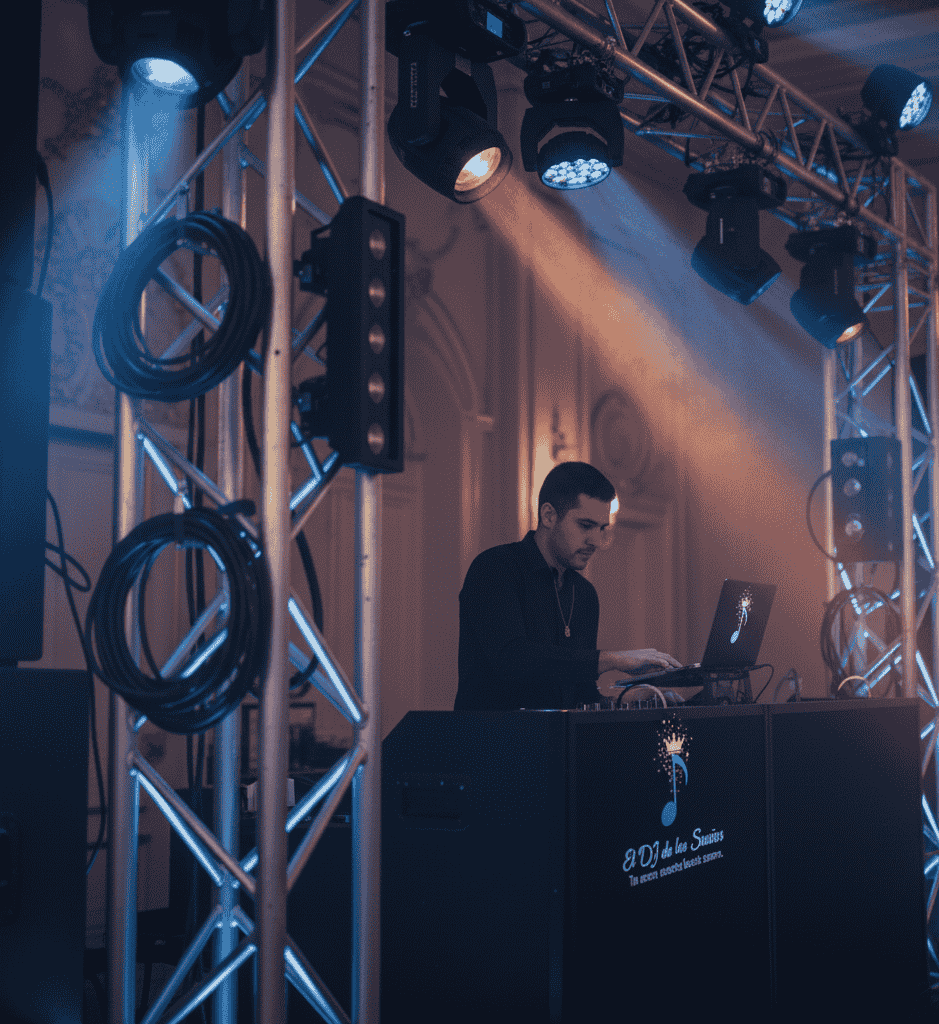 Luces y música en evento